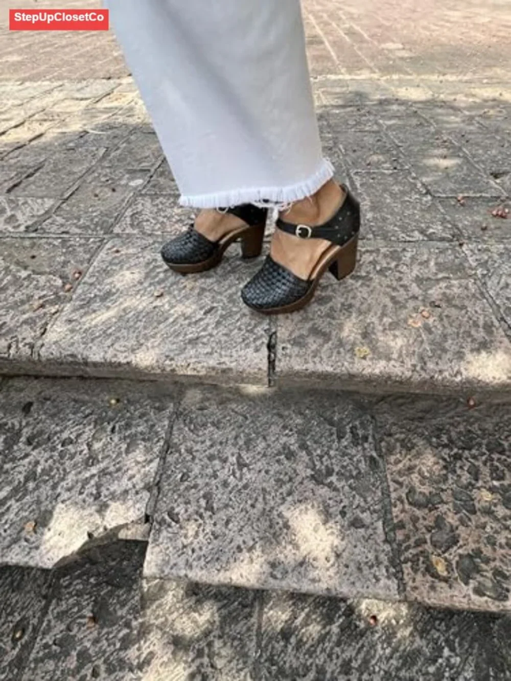 Women's Handmade Leather Huarache Platform Wedge Sandals